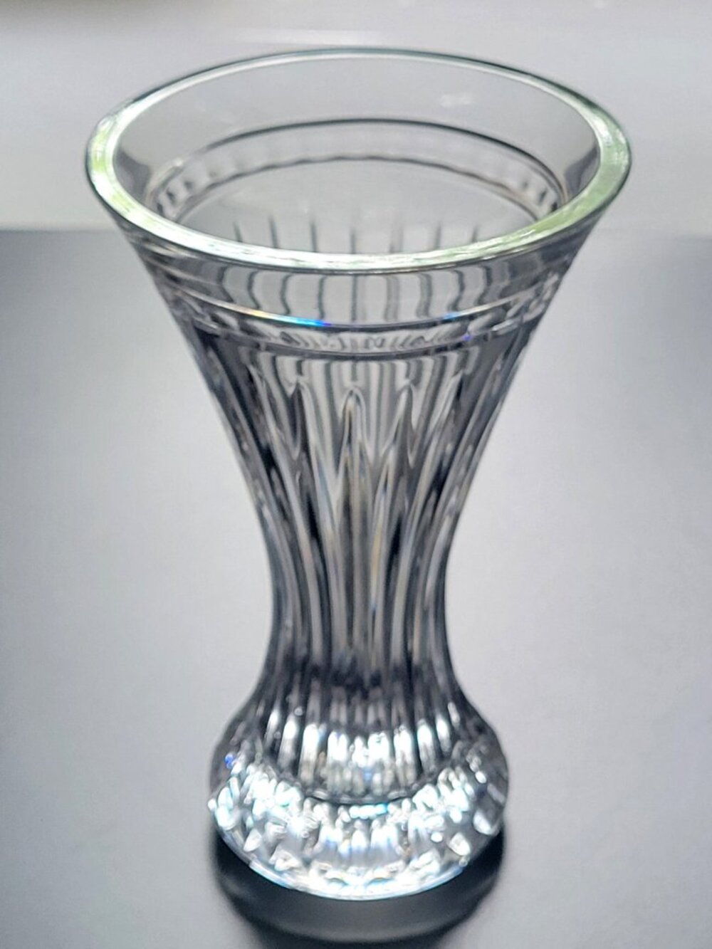 Waterford Marquis Hanover 8" Tall Flower Vase Flared Crystal Signed M BEAUTIFUL